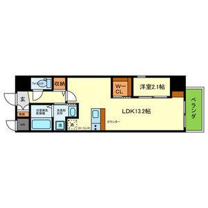 ONLYONE池田新町(1LDK/5階)の間取り写真