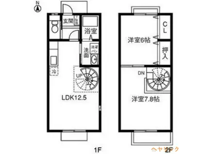 ファミーユ21 A・B棟(2LDK/1階)の間取り写真