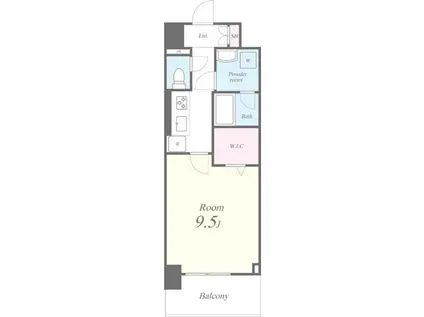 キャナルテラス品川(1K/8階)の間取り写真