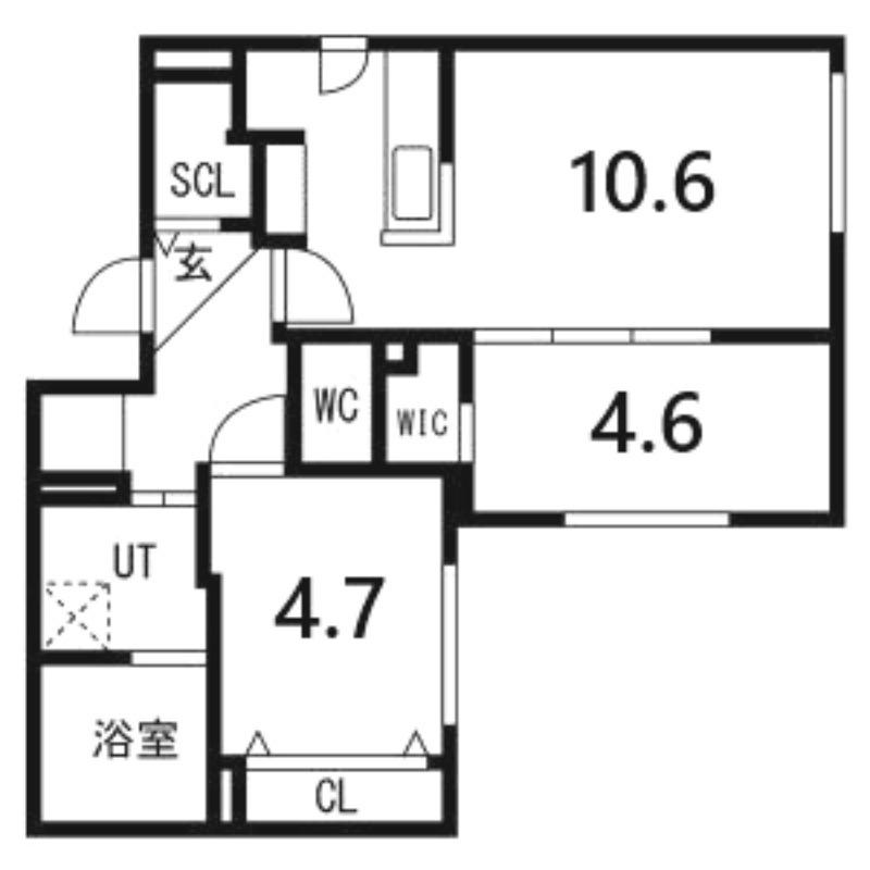 PARTENZA(2LDK/4階)の間取り写真