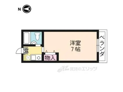 リアライズ桂(1K/3階)の間取り写真