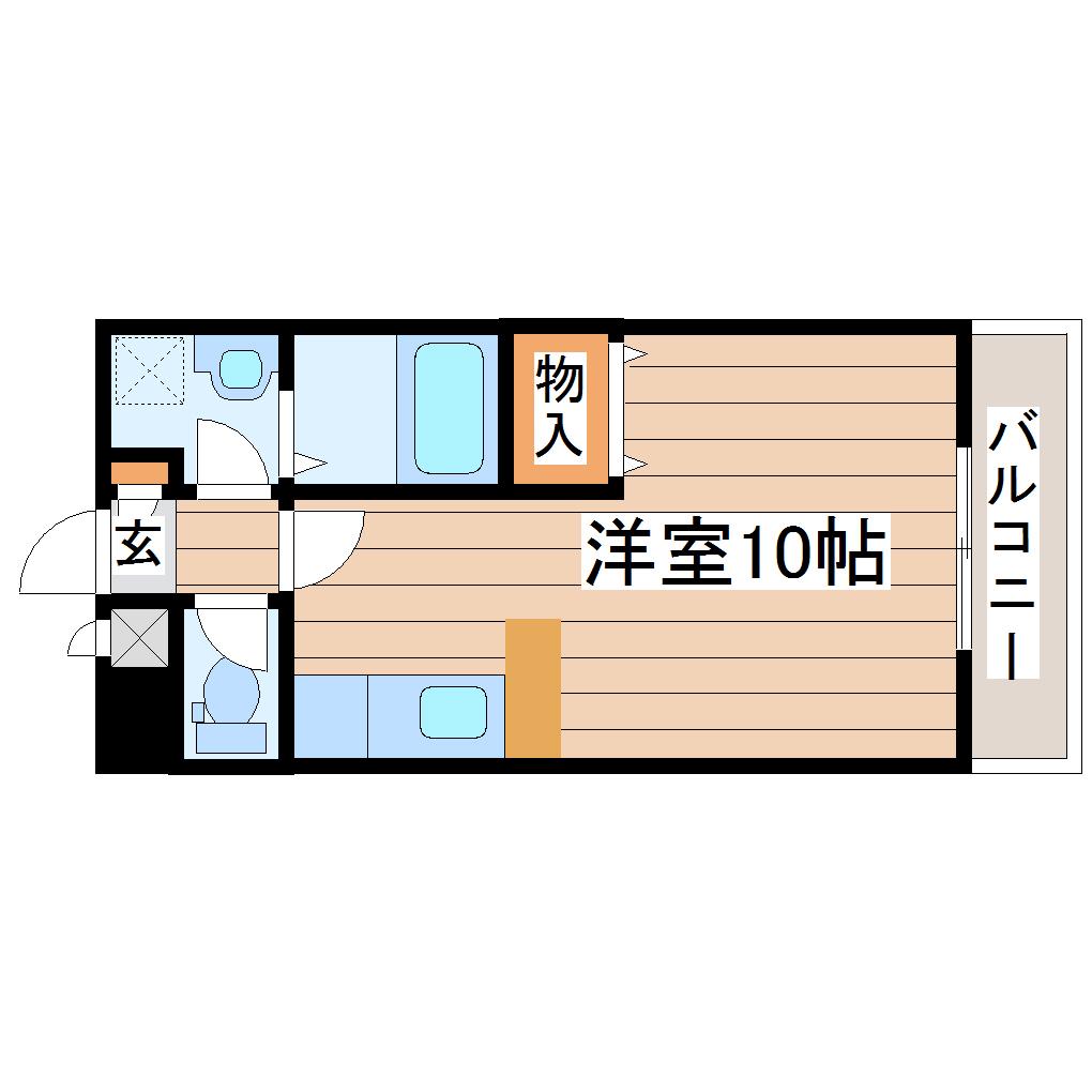 パレスオーキット壱番館(ワンルーム/3階)の間取り写真