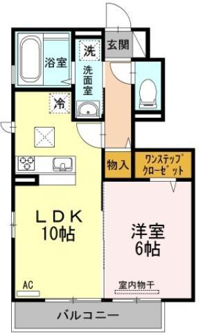 SEEDS WIT北矢三(1LDK/1階)の間取り写真