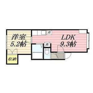 グランドハイツ手稲(1LDK/2階)の間取り写真