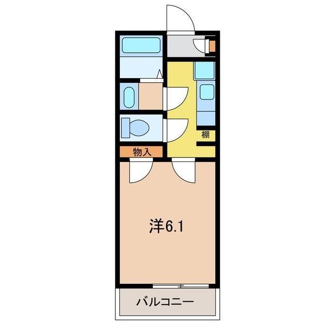 ザ・ハウス東四つ木(1K/1階)の間取り写真