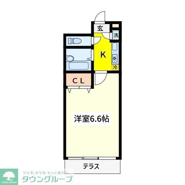 パークアベニューアイズ(1K/3階)の間取り写真