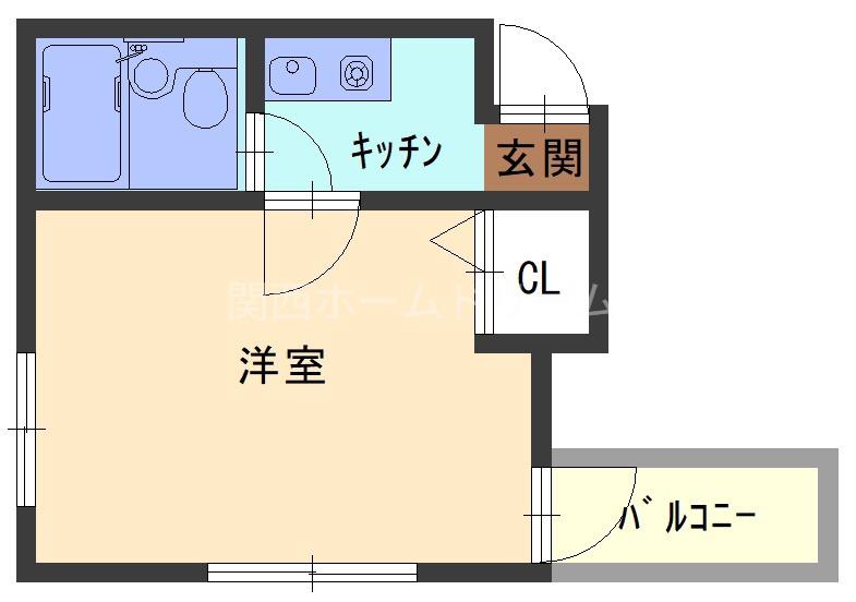 M´プラザ滝井駅前(1K/3階)の間取り写真
