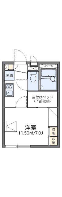 レオパレスグレース府中(1K/2階)の間取り写真