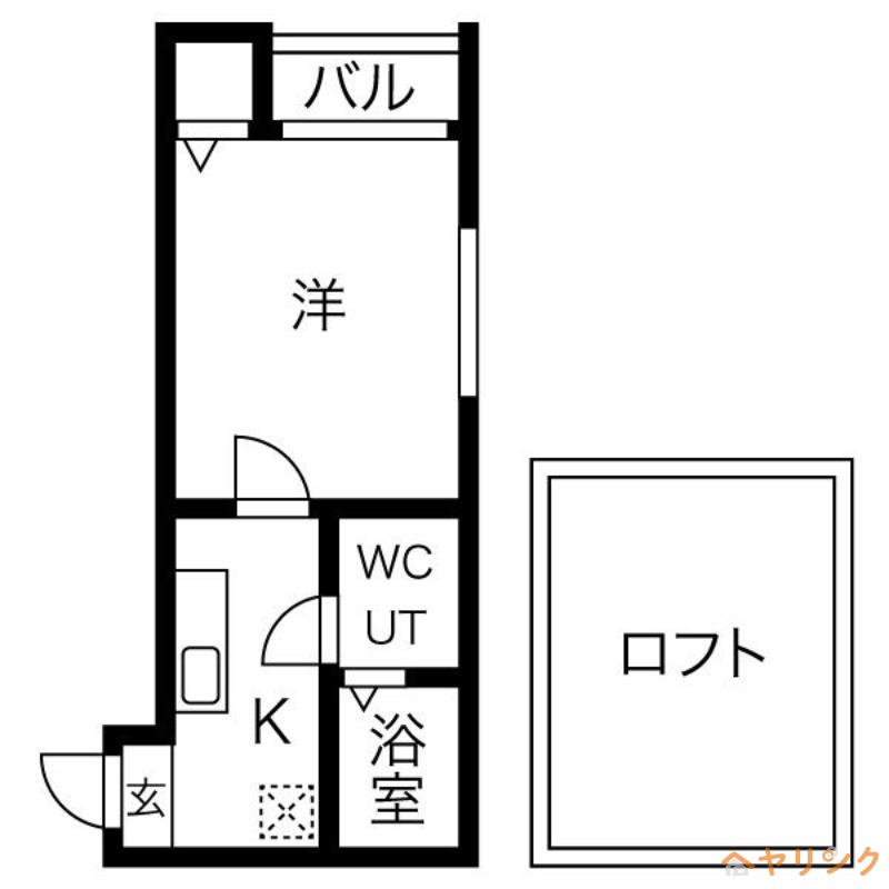 ASTRAL II(1K/2階)の間取り写真