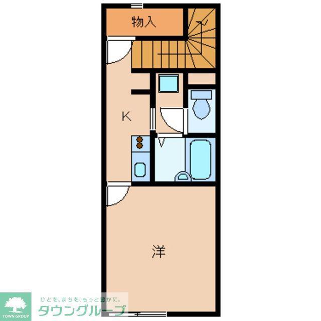 レオネクストフィエールII(1K/2階)の間取り写真