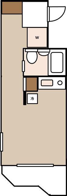 スカイコート綱島第2(ワンルーム/3階)の間取り写真