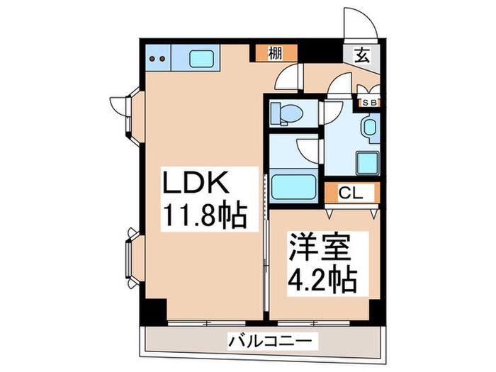 PIER27(1LDK/3階)の間取り写真