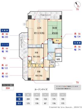 グラン春日公園(3LDK/3階)の間取り写真
