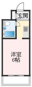 カイザ92(ワンルーム/5階)の間取り写真