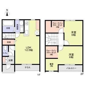 BONEUR鳥羽見(2LDK/1階)の間取り写真