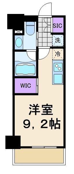パークハビオ東陽町(ワンルーム/8階)の間取り写真