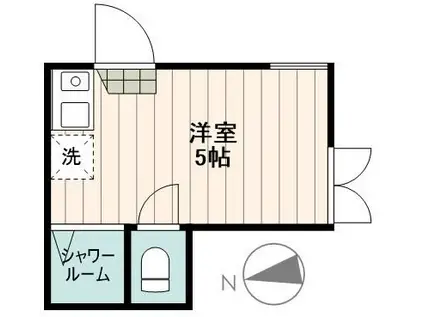 グレースシャイニー(ワンルーム/1階)の間取り写真