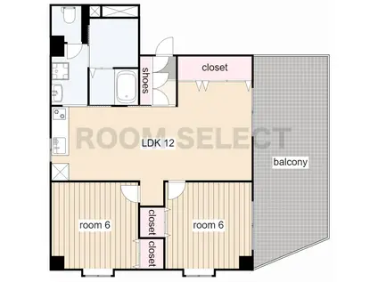 コボリマンション藤ヶ丘(2LDK/2階)の間取り写真