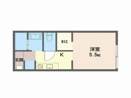 アネックス・メグ(1K/2階)の間取り写真