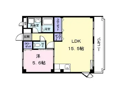 アーバンステージY・S(1LDK/1階)の間取り写真