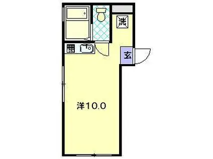 フローネ松苑(ワンルーム/5階)の間取り写真