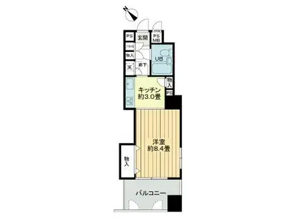 ライオンズマンション大和第5(1K/5階)の間取り写真