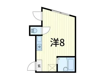 イルビラージュ金町(1K/1階)の間取り写真