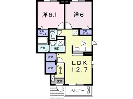サンブリーズ(2LDK/1階)の間取り写真