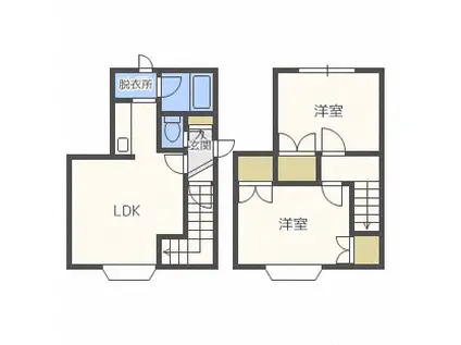 フォーサイト七番館(2LDK/2階)の間取り写真