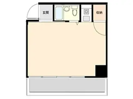 ZION COURT 平和島(ワンルーム/2階)の間取り写真