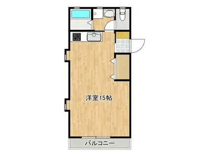 GINYA BLD(ワンルーム/2階)の間取り写真