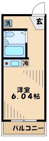 アイメゾン別所(1K/2階)の間取り写真