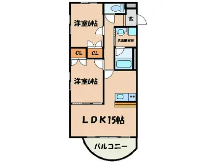 プリメーラMT(2LDK/3階)の間取り写真