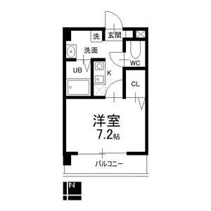 セントラルコート高道(1K/3階)の間取り写真
