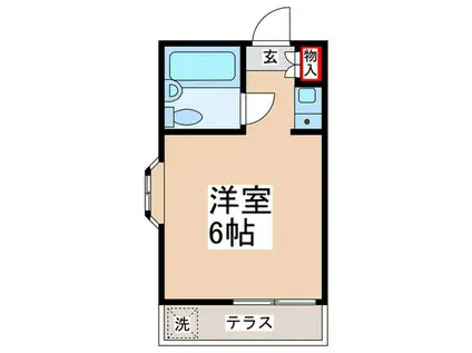 ラヴニール東武練馬(ワンルーム/1階)の間取り写真