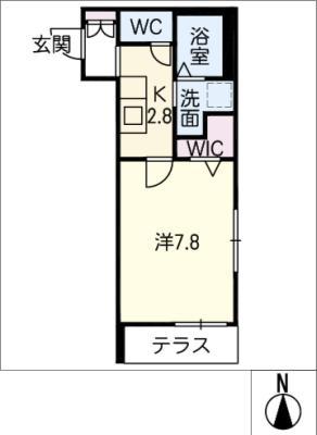 MAISONM(1K/1階)の間取り写真