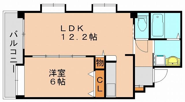 メゾンプアラニ(1LDK/3階)の間取り写真