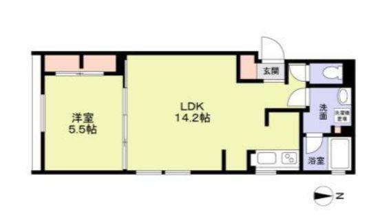 グランクレーア南砂(1LDK/1階)の間取り写真