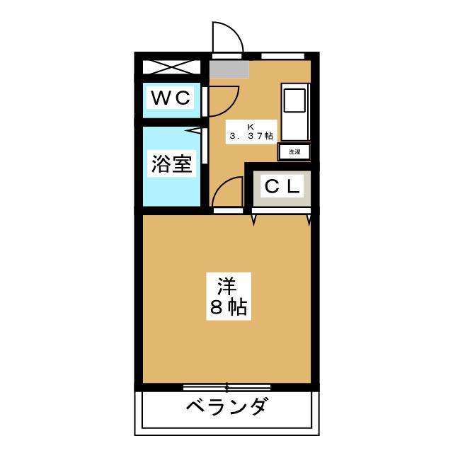 ハイムコスモス(1K/4階)の間取り写真
