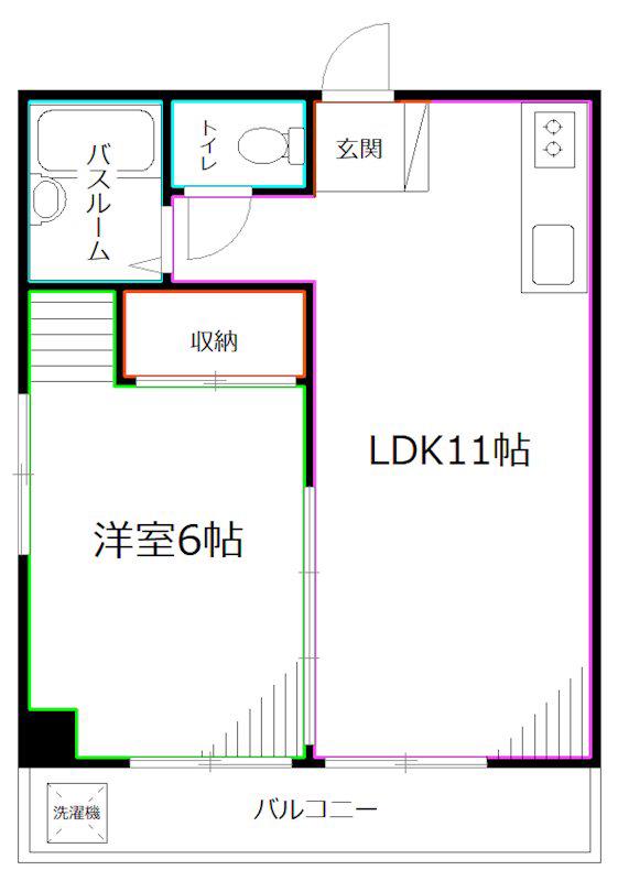 ソレイユ荻窪I(1LDK/3階)の間取り写真