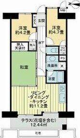 ライオンズマンション山手町(3LDK/1階)の間取り写真