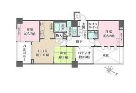 サンクタス築地(2LDK/11階)の間取り写真