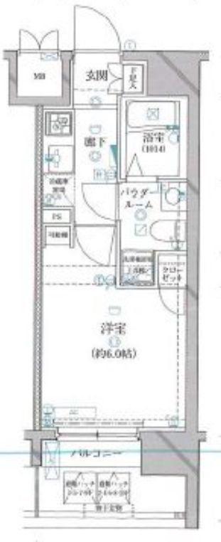アルテシモ レガ(1K/10階)の間取り写真