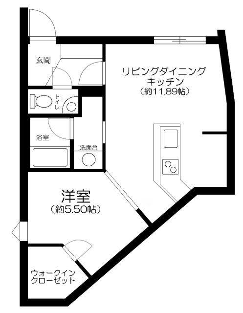 APARTMENT小石川後楽園(1LDK/3階)の間取り写真