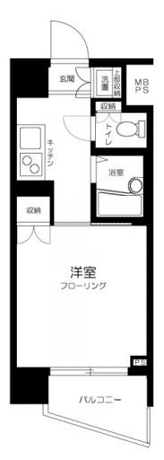 ルーブル池上参番館(1K/3階)の間取り写真