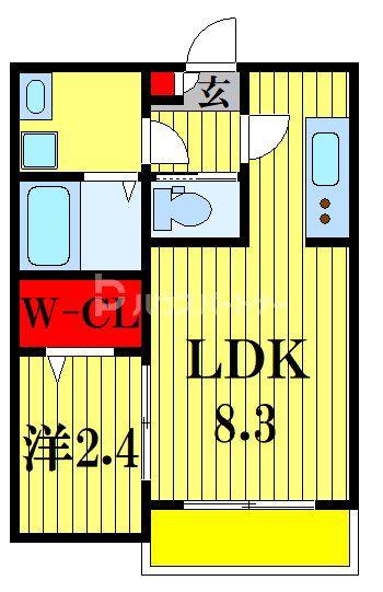 KLEIS南柏II(1LDK/3階)の間取り写真