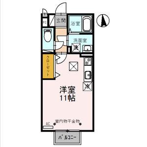 すまいる おおまち(ワンルーム/1階)の間取り写真
