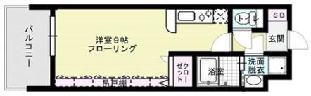 アクアシティ博多サウスステーション(1K/4階)の間取り写真