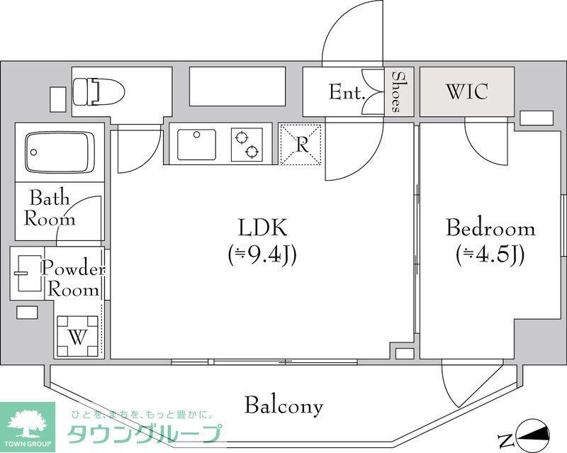ルミーク大森(1LDK/6階)の間取り写真