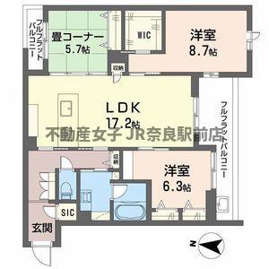 シャトードールプレミア(3LDK/4階)の間取り写真